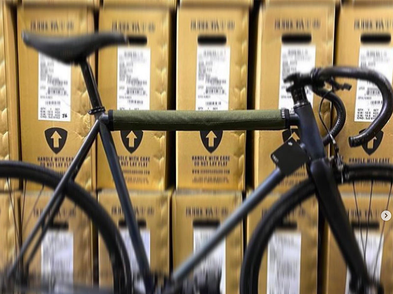 Leather Bicycle Top Tube Cover Top Tube Protector Green Guru Gear